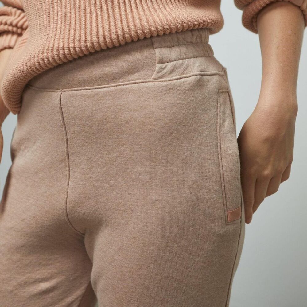 Lunya Restore Double Faced Pants Otium Tan Heather Women's Size XL - Picture 2 of 10